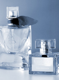 Glass engraving cosmetic packaging